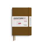 LCHT Agenda A5 Semainier & Carnet Ligné Rigide en Anglais-Agenda-Leuchtturm 1917-2026-Spice brown-A5-Papeterie du Dôme