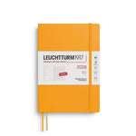 LCHT Agenda A5 Semainier & Carnet Ligné Souple - Anglais-Agenda-Leuchtturm 1917-2026-Rising sun-A5-Papeterie du Dôme