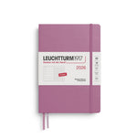 LCHT Agenda A5 Semainier & Carnet Pointillés Rigide - Anglais-Agenda-Leuchtturm 1917-2026-Dusty rose-A5-Papeterie du Dôme
