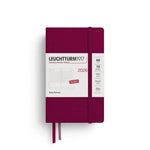 LCHT Agenda A6 Journalier Rigide - Anglais-Agenda-Leuchtturm 1917-2026-Port red-A6-Papeterie du Dôme