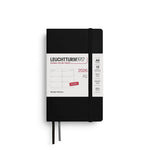 LCHT Agenda A6 Semainier Souple - Anglais-Agenda-Leuchtturm 1917-2026-Noir-A6-Papeterie du Dôme