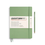 LCHT B5 Souple Ligné-Carnet-Leuchtturm 1917-B5-Ligné-Sauge-Papeterie du Dôme