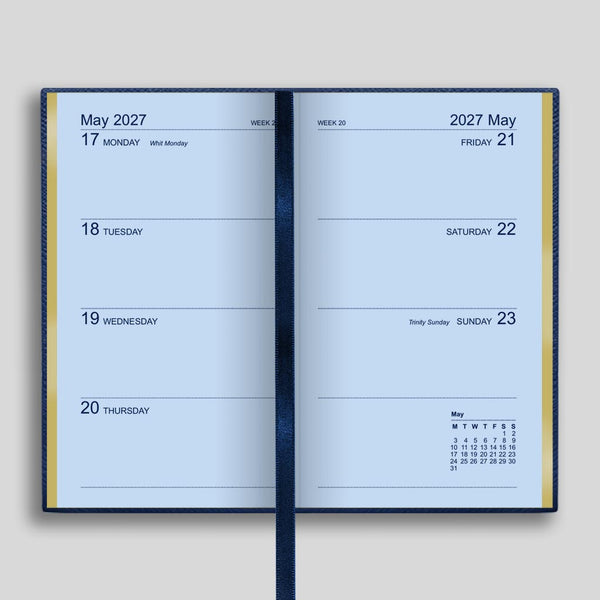 LSM Agenda Regent Pocket Semainier-Agenda-Leathersmith of London-Papeterie du Dôme