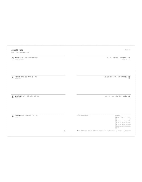 Letts Agenda Bumblebee A5 Semaine/2p Académique-Agenda-Letts-Papeterie du Dôme
