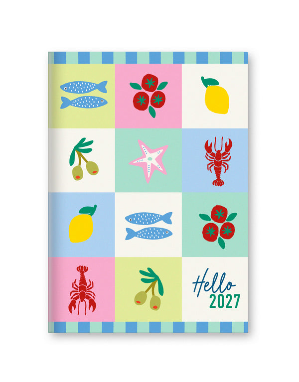 Letts Agenda Endless Summer A5 Semainier-Agenda-Letts-2027-Patchwork-Papeterie du Dôme