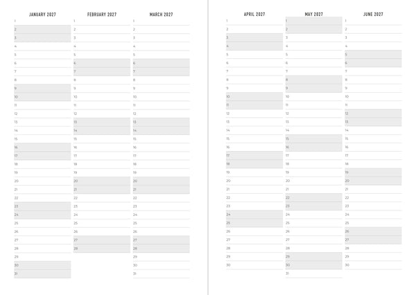 Letts Agenda Endless Summer A5 Semainier-Agenda-Letts-Papeterie du Dôme