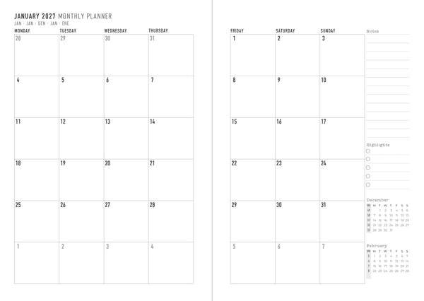 Letts Agenda Endless Summer A5 Semainier-Agenda-Letts-Papeterie du Dôme