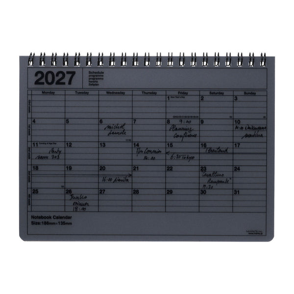 MARK'S Notebook Calendar-Calendrier-Mark's-2027-Small-Noir-Papeterie du Dôme
