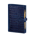 MGN Agenda Organiseur SK12 Croco Savannah Patte-Mignon-Bleu marine-Papeterie du Dôme