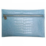 MGN Pochette Plate Zippée Savannah-Mignon-Bleu Acier-Papeterie du Dôme