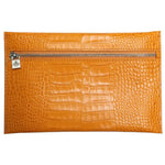 MGN Pochette Plate Zippée Savannah-Mignon-Safran-Papeterie du Dôme