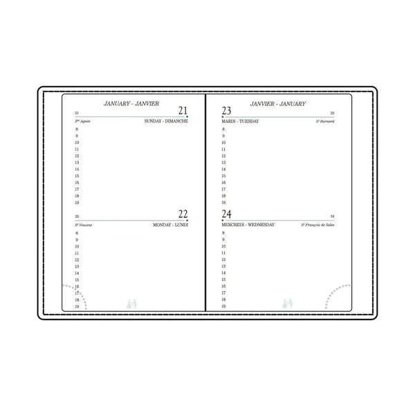MGN Recharge Agenda A12R 2J/P avec Répertoire-Recharge Agenda-Mignon-Papeterie du Dôme