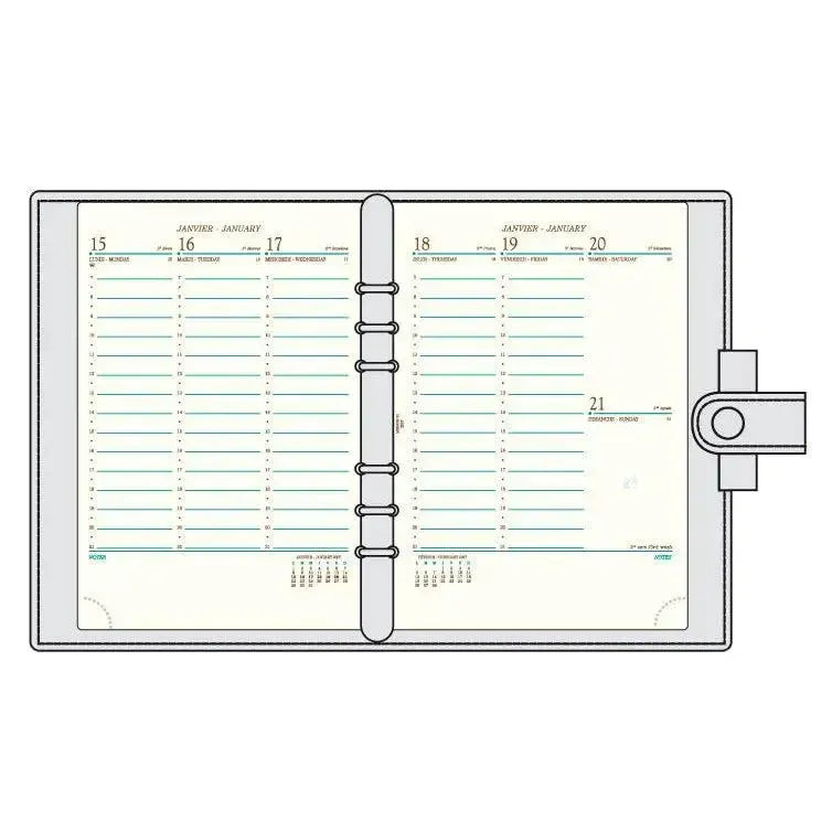 MGN Recharge Agenda AK22R Semaine/2 Pages-Recharge Agenda-Mignon-Papeterie du Dôme