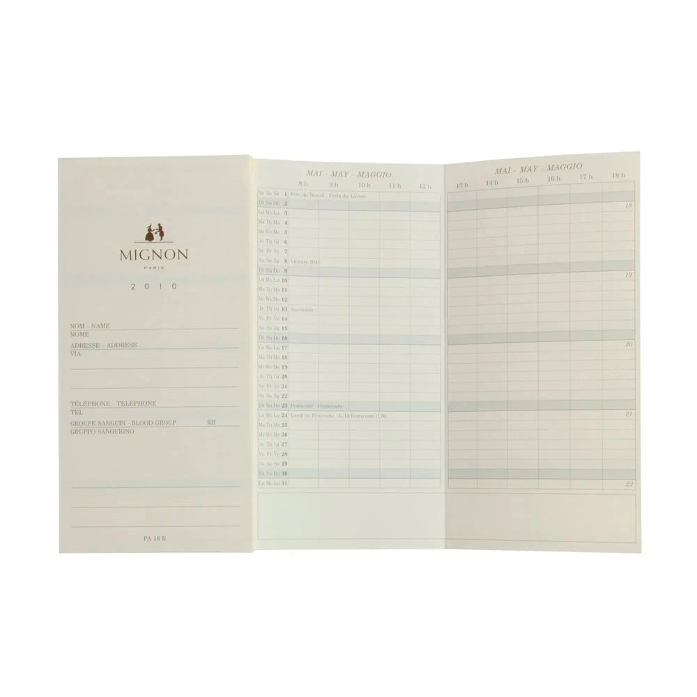 MGN Recharge Agenda PA16R Planning avec Atlas et Répertoire-Recharge Agenda-Mignon-Papeterie du Dôme