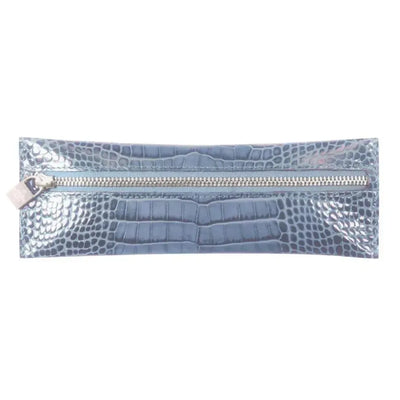 MGN Trousse Plate Zip Savannah-Trousse-Mignon-Bleu acier-Papeterie du Dôme