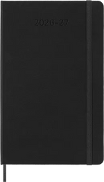 MSK Agenda Journalier Rigide 18 mois-Agenda-Moleskine-2026-2027-Noir-Large 13x21-Papeterie du Dôme