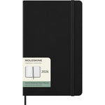 MSK Agenda Semainier & Carnet Rigide 12 mois-Agenda-Moleskine-2026-Noir-Large 13x21-Papeterie du Dôme