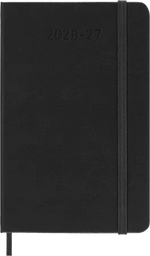 MSK Agenda Semainier & Carnet Rigide 18 mois-Agenda-Moleskine-2026-2027-Noir-Pocket 9x14-Papeterie du Dôme