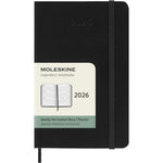 MSK Agenda Semainier Horizontal Rigide 12 mois-Agenda-Moleskine-2026-Noir-Pocket 9x14-Papeterie du Dôme