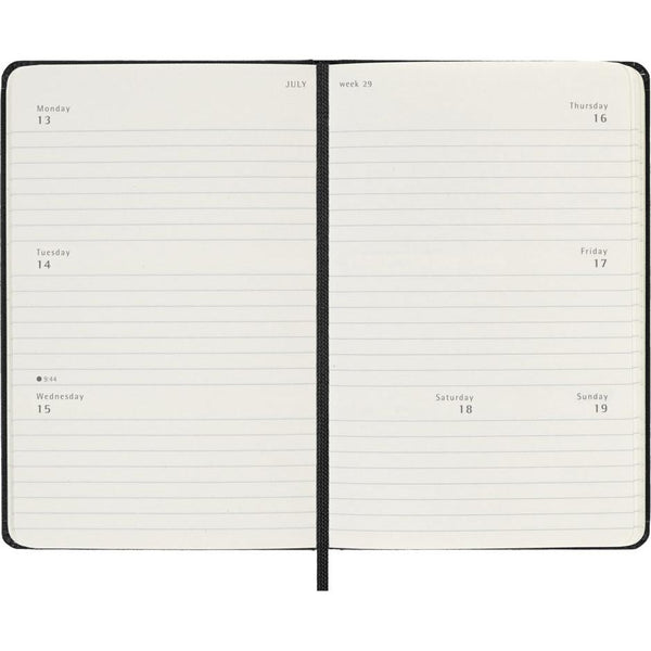 MSK Agenda Semainier Horizontal Rigide 18 mois-Agenda-Moleskine-Papeterie du Dôme