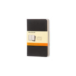 MSK Set 3 Cahier Souple-Carnet-Moleskine-Noir-Pocket 9x14-Ligné-Papeterie du Dôme