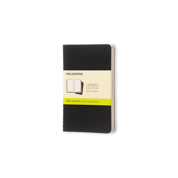 MSK Set 3 Cahier Souple-Carnet-Moleskine-Noir-Pocket 9x14-Uni-Papeterie du Dôme