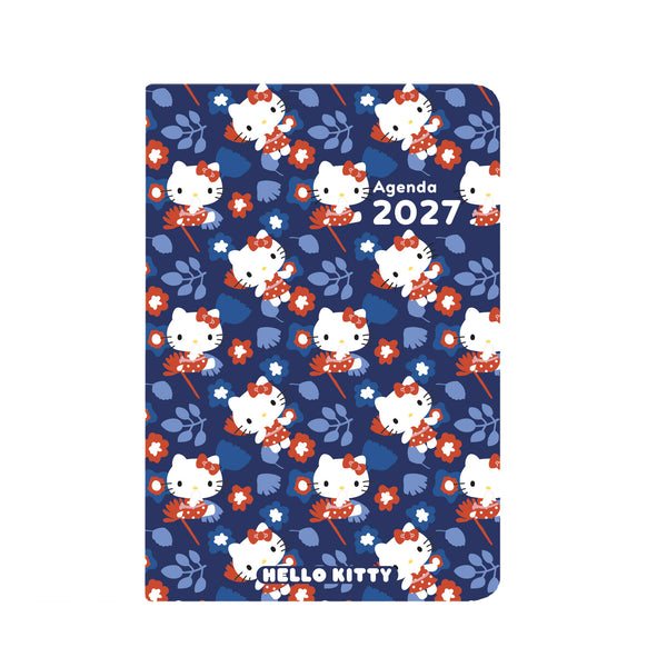 OBE Agenda Semainier 15 Hello Kitty-Agenda-Oberthur-2027-Fleurs-Papeterie du Dôme