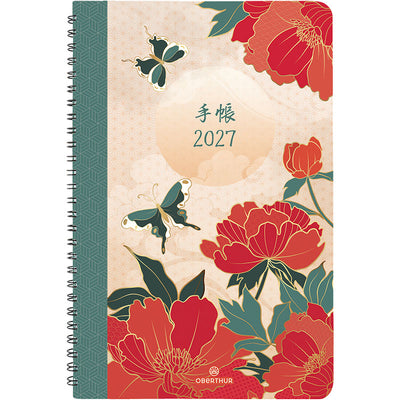 OBE Agenda Semainier 25 Tokyo-Agenda-Oberthur-2027-Papillons-Papeterie du Dôme