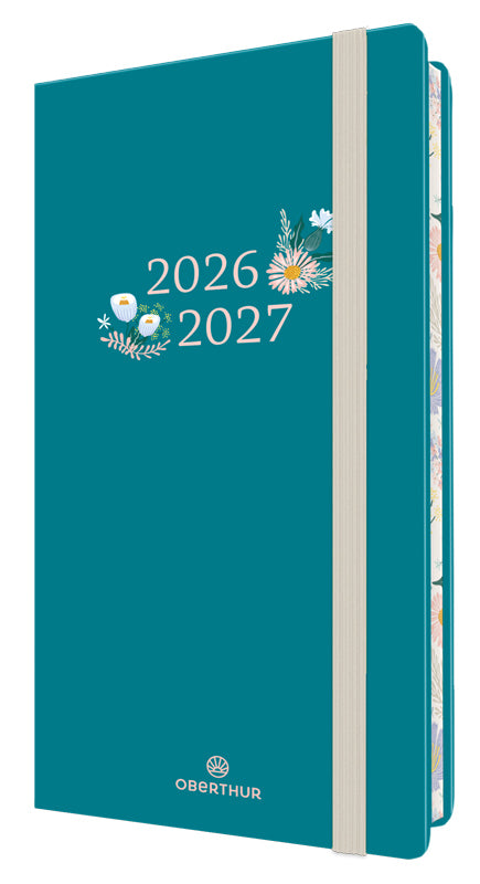 OBE Agenda Semainier Scolaire 16 Tivoli-Agenda-Oberthur-2026-2027-Bleu canard-Papeterie du Dôme