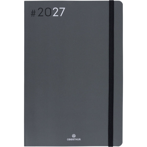 OBE Agenda Semainier de Bureau 25 Flex-Agenda-Oberthur-2027-Gris-Papeterie du Dôme