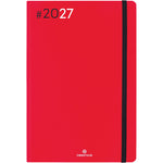 OBE Agenda Semainier de Bureau 25 Flex-Agenda-Oberthur-2027-Rouge-Papeterie du Dôme