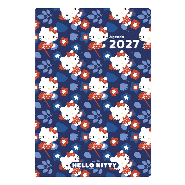 OBE Agenda Semainier de Bureau 25 Hello Kitty-Agenda-Oberthur-2027-Fleurs-Papeterie du Dôme