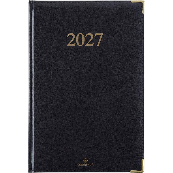 OBE Agenda Semainier de Bureau 25 Kiev-Agenda-Oberthur-2027-Noir-Papeterie du Dôme