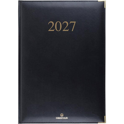 OBE Agenda Semainier de Bureau 30 Kiev-Agenda-Oberthur-2027-Noir-Papeterie du Dôme