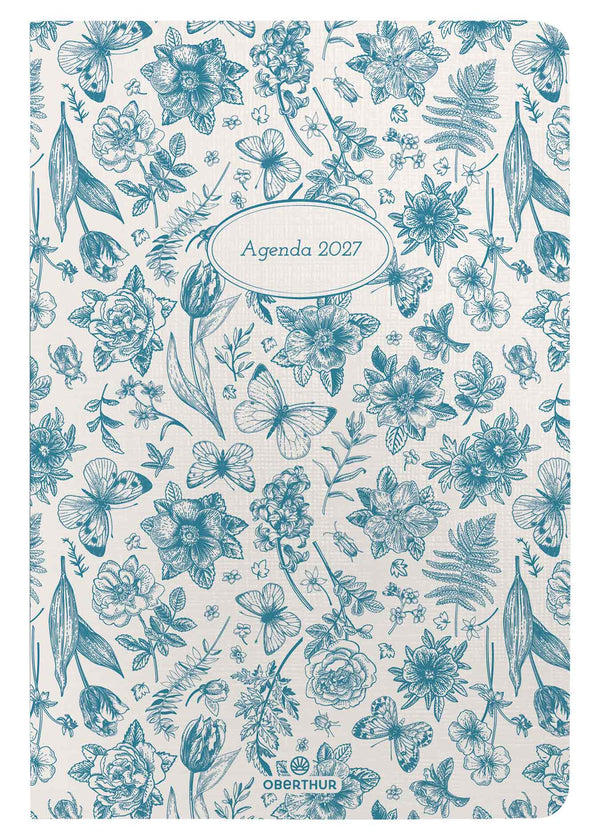 OBE Agenda Semainier de Poche 15 Vienne-Agenda-Oberthur-2027-Floral-Papeterie du Dôme