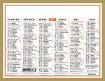 OBE Calendrier Classic 12,5x17-Calendrier-Oberthur-Papeterie du Dôme