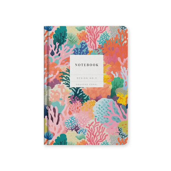 OHD Notebook Hardback A5-Carnet-Ohh Deer-Design No.9 Gouache Coral-Papeterie du Dôme
