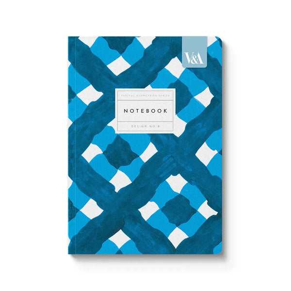 OHD Playful Geometrics Notebook Paperback A5-Carnet-Ohh Deer-Blue Plaid-Papeterie du Dôme