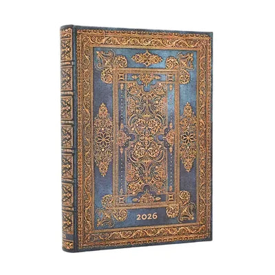 PBKS Agenda Midi Journalier Rigide-Agenda-Paperblanks-2026-Bleu Luxe-Papeterie du Dôme