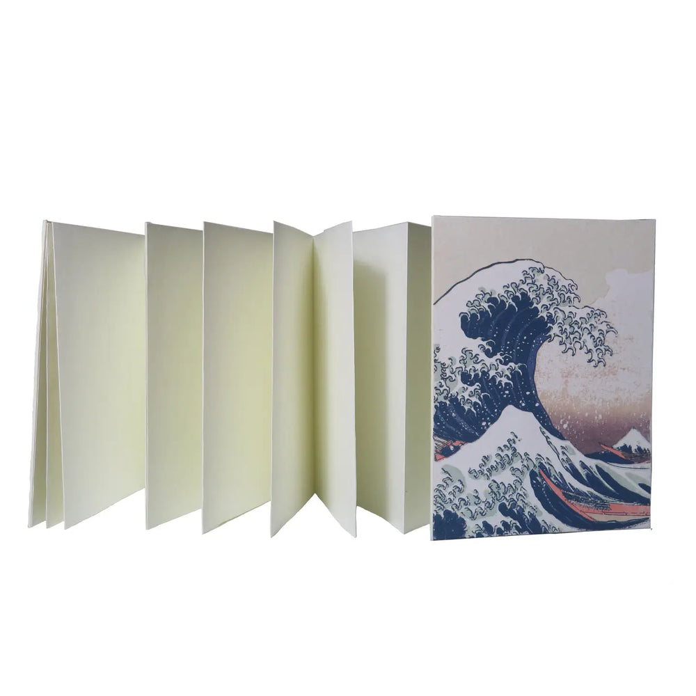 PGM Carnet Accordeaon A6 Hokusai Parchemin-Carnet-Epigr'AM-Papeterie du Dôme