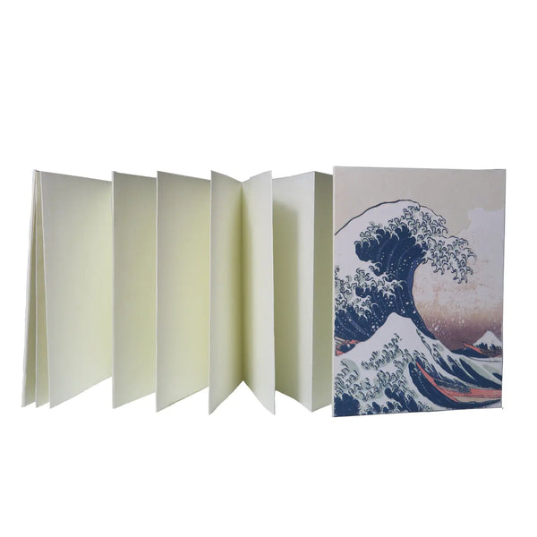 PGM Carnet Accordeaon A6 Hokusai Parchemin-Carnet-Epigr'AM-Papeterie du Dôme