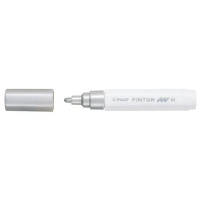 PLT Marqueur Pintor Moyen-Marqueur-Pilot Basics-Argent-Papeterie du Dôme