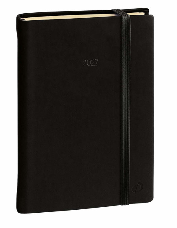 QVD Agenda Affaires Prestige Silk-Agenda-Quo Vadis-2027-Noir-Papeterie du Dôme