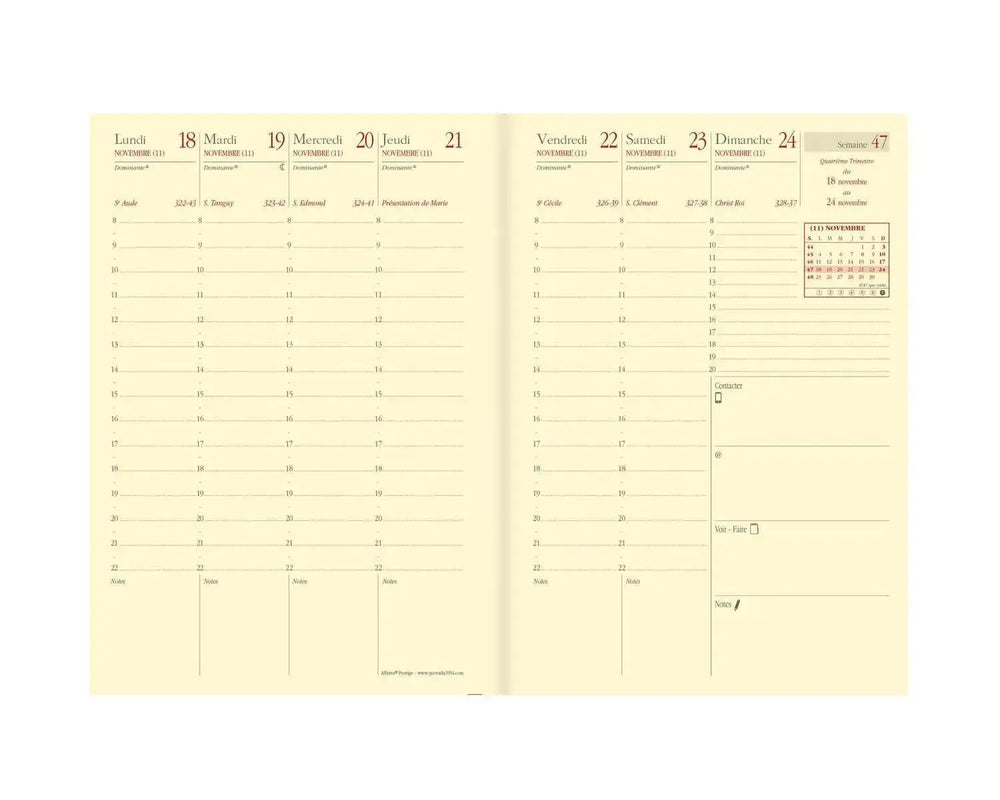 QVD Recharge Agenda Affaires Prestige-Recharge Agenda-Quo Vadis-Papeterie du Dôme