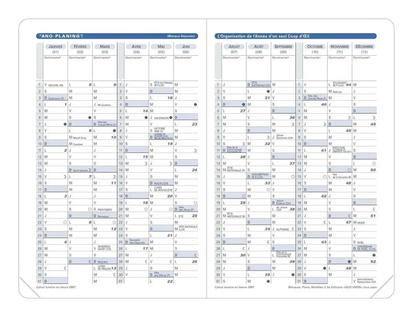 QVD Recharge Agenda Affaires Tranche Dorée-Recharge Agenda-Quo Vadis-Papeterie du Dôme