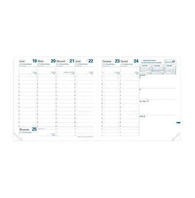 QVD Recharge Agenda Exécutif Tranche Dorée-Recharge Agenda-Quo Vadis-Papeterie du Dôme