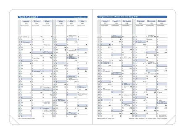 QVD Recharge Agenda Randonnée Tranche Dorée-Recharge Agenda-Quo Vadis-Papeterie du Dôme
