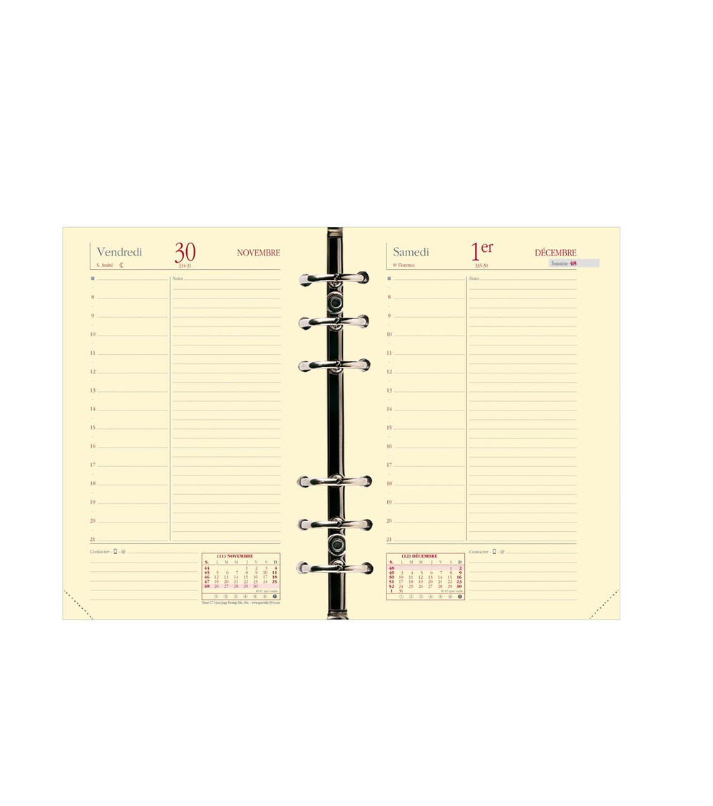 QVD Recharge Agenda Timer 17 1JP Prestige-Recharge Agenda-Quo Vadis-Papeterie du Dôme
