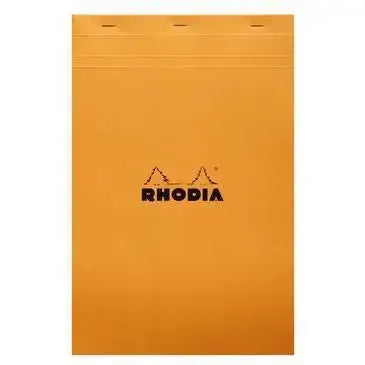 RHD Bloc N°19 Noir A4+-Bloc-Rhodia-Ligné Marge-Orange-Jaune-Papeterie du Dôme