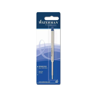 Recharge Stylo Bille Waterman-Recharge Stylos-Waterman-Bleu-F Fin-Papeterie du Dôme